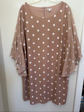 Cato Dress with Sheer Flowing Sleeves 22/24W l=